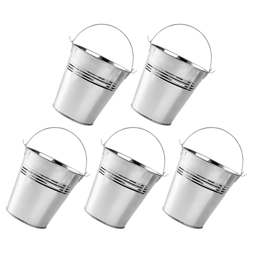 5pcs Small Flower Bucket Snack Ice Fries Container Silver Freezer Mini Metal Buckets Food Storage Tin Home Bar Kitchen Helper
5pcs Small Flower Bucket Snack Ice Fries Container Silver Freezer Mini Metal Buckets Food Storage Tin Home Bar Kitchen Helper