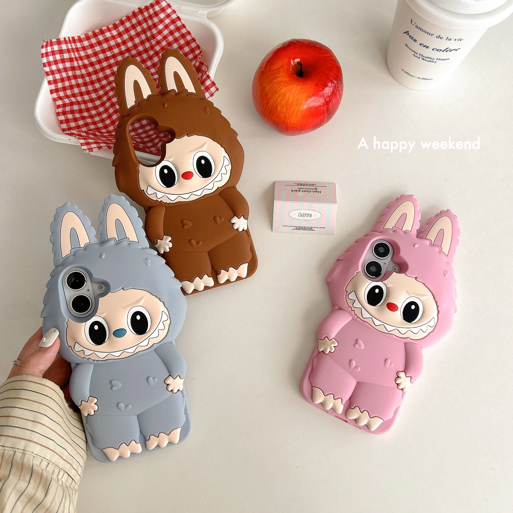 Labubu 3D Soft Silicone Case For Apple iPhone 13 14 15 16 16Pro, 16Promax, Phone Back Cover Shockprof Shell Skin Durable,Kawaii
Labubu 3D Soft Silicone Case For Apple iPhone 13 14 15 16 16Pro, 16Promax, Phone Back Cover Shockprof Shell Skin Durable,Kawaii