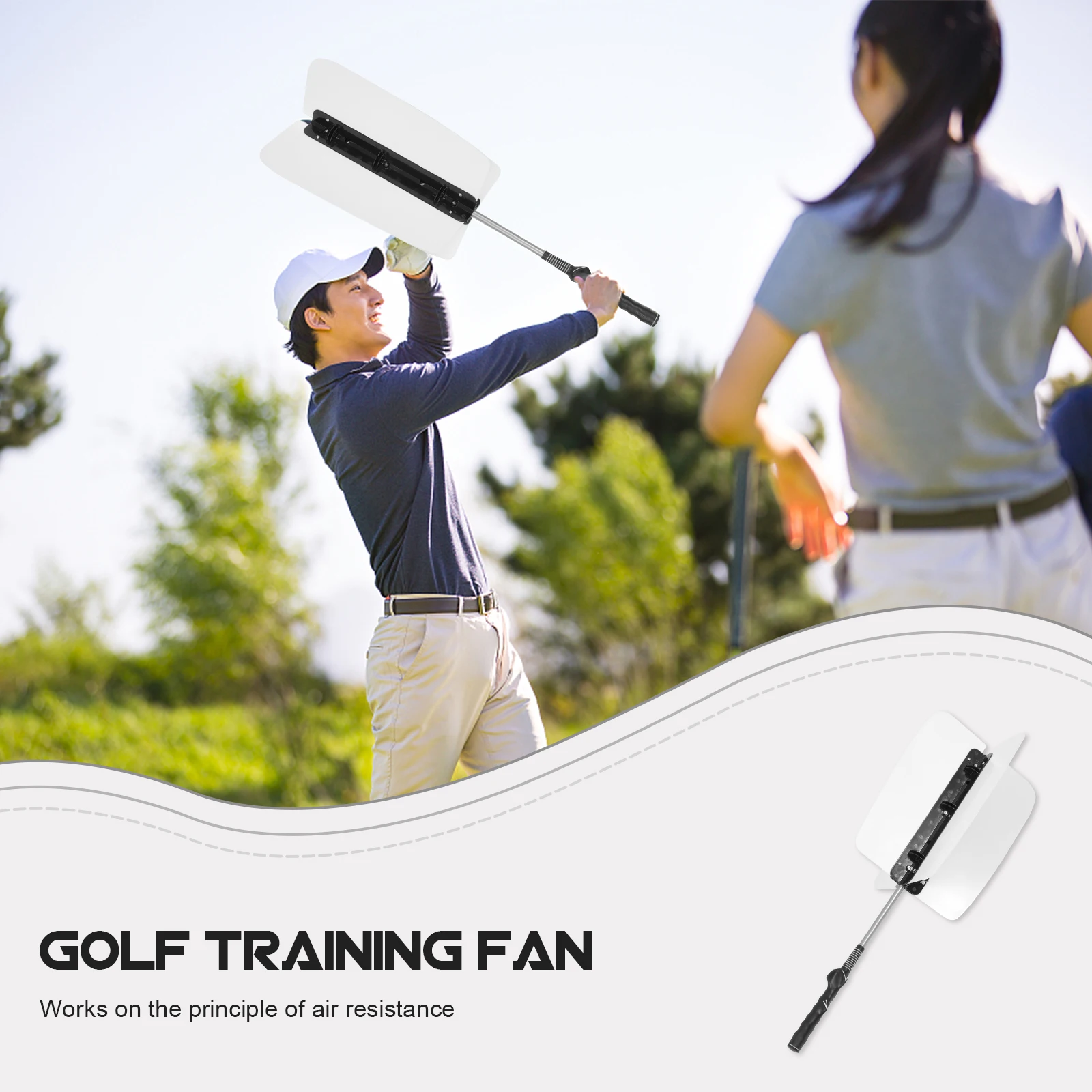 Golf Swing Trainer Power Fan Pinwheel Practice Aid Air Resistance Training Plane Improve Skills Accuracy Golf
Golf Swing Trainer Power Fan Pinwheel Practice Aid Air Resistance Training Plane Improve Skills Accuracy Golf