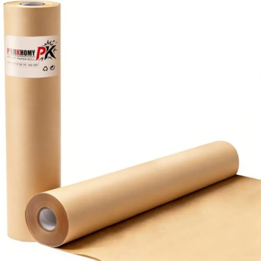 PerkHomy Brown Wrapping Packing Paper Roll 15" x 450" 37.5' Kraft Craft Paper for Moving Box Birthday Gift Wrap Floral Bouquet
PerkHomy Brown Wrapping Packing Paper Roll 15" x 450" 37.5' Kraft Craft Paper for Moving Box Birthday Gift Wrap Floral Bouquet