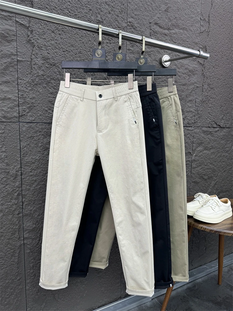Men's Summer Casual Pants Breathable Comfortable Slim Straight Tube Long Trousers Faionable Pure Color Elastic Cool Feeling
Men's Summer Casual Pants Breathable Comfortable Slim Straight Tube Long Trousers Faionable Pure Color Elastic Cool Feeling