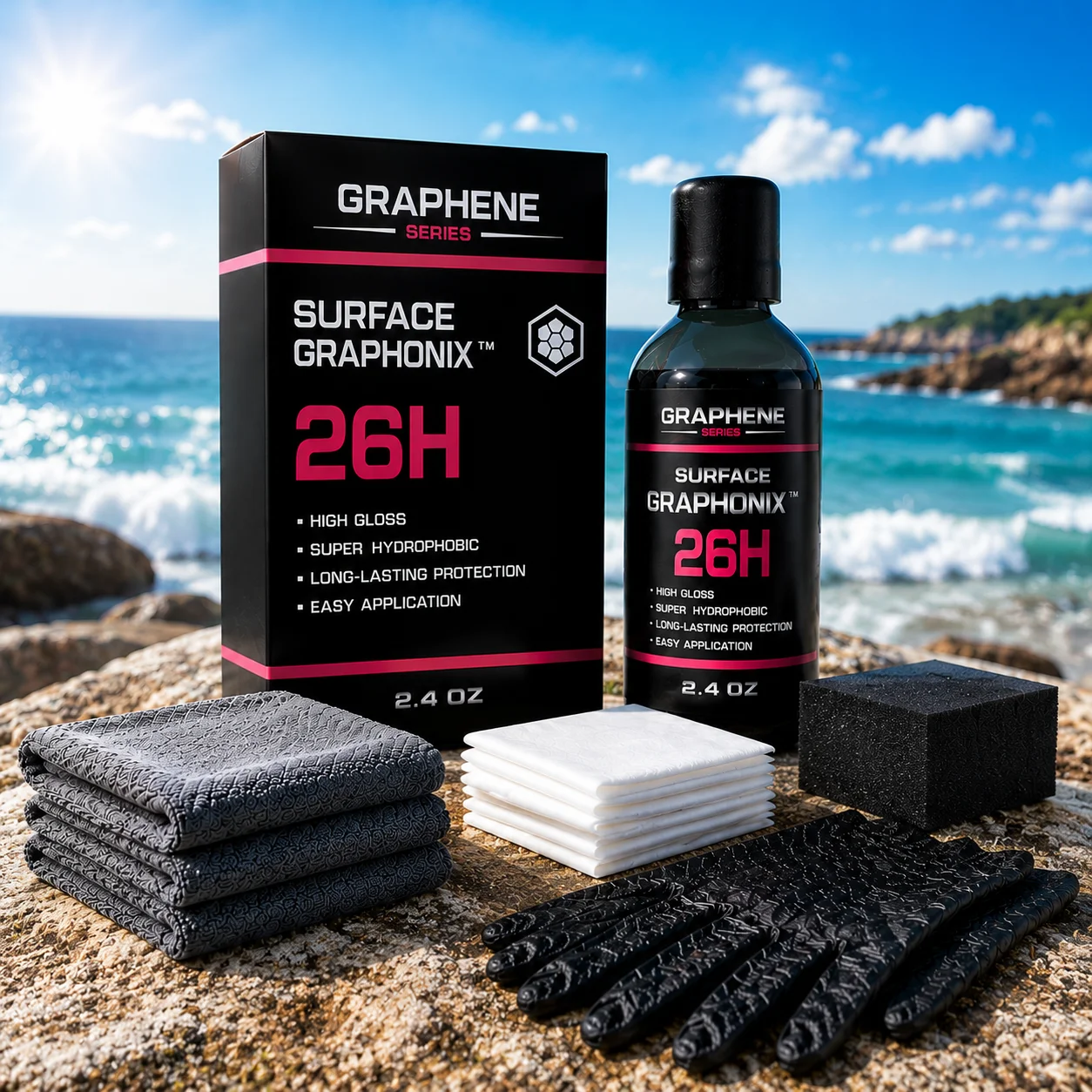 Advanced Nano Graphene Ceramic Coating 70ml UV Technology Extremely Hydrophobic Car Ceramic Coating Kit for Auto Detailing
Advanced Nano Graphene Ceramic Coating 70ml UV Technology Extremely Hydrophobic Car Ceramic Coating Kit for Auto Detailing