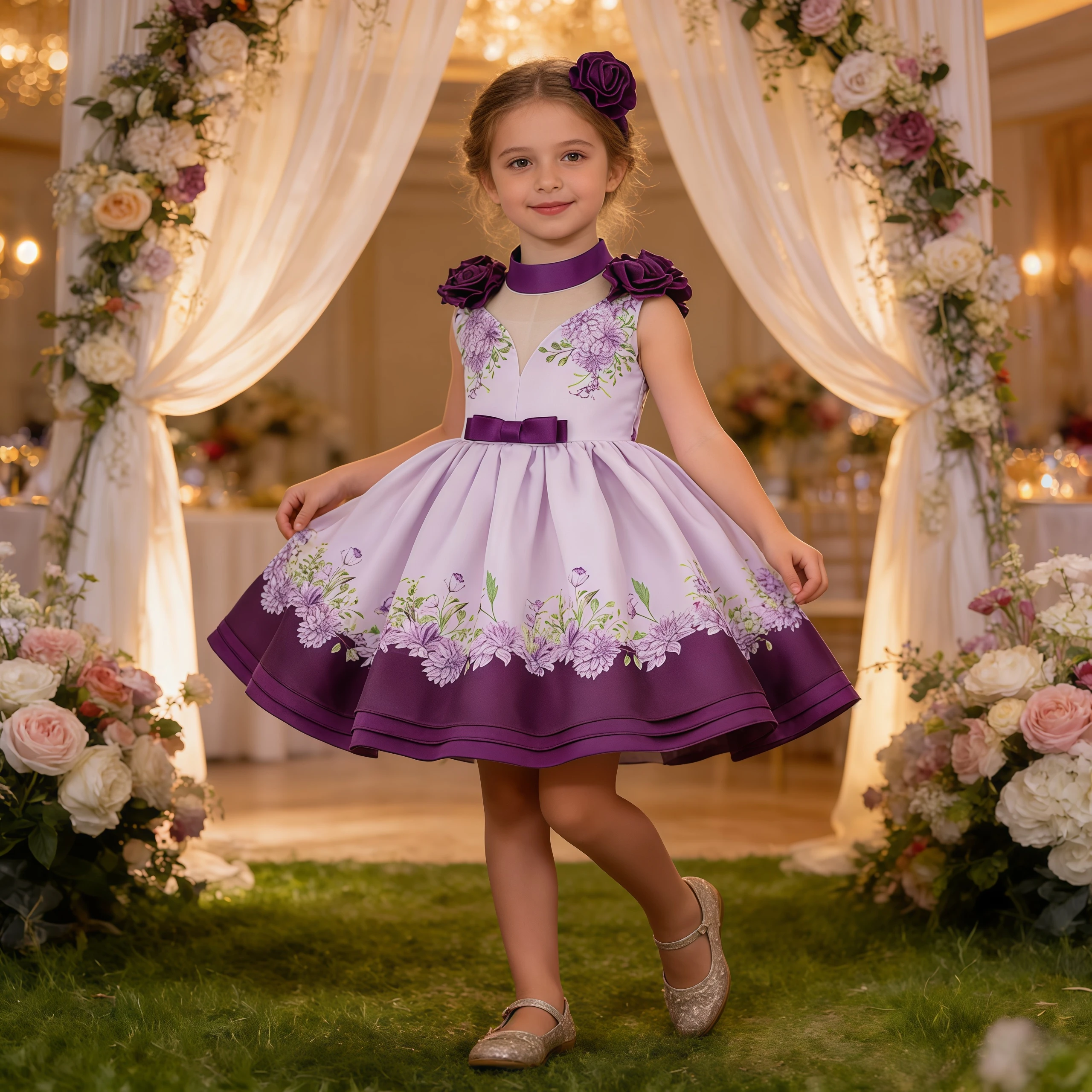 Платье принцессы без рукавов с цветочным принтом для девочек, с головным убором, для детского дня рождения, конкурса красоты, свадебной церемонии, фестиваля, бальное платье
Платье принцессы без рукавов с цветочным принтом для девочек, с головным убором, для детского дня рождения, конкурса красоты, свадебной церемонии, фестиваля, бальное платье