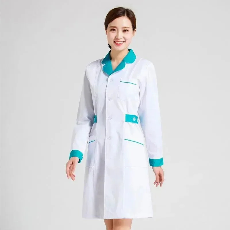 Nurse Uniforms Long-sleeved Laboratory White Coat Doctor Service Female Nurse Service Pharmacy Overalls Beauty Salon Uniform 3XL
Nurse Uniforms Long-sleeved Laboratory White Coat Doctor Service Female Nurse Service Pharmacy Overalls Beauty Salon Uniform 3XL