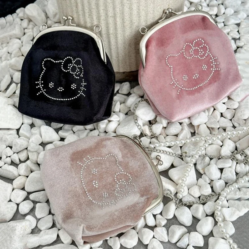 Hellokitty Women's Buckle Velvet Bag Multifunctional Makeup Bag and Wallet Carrying Crossbody Shoulder Bag Creative Pearl Chain
Hellokitty Women's Buckle Velvet Bag Multifunctional Makeup Bag and Wallet Carrying Crossbody Shoulder Bag Creative Pearl Chain