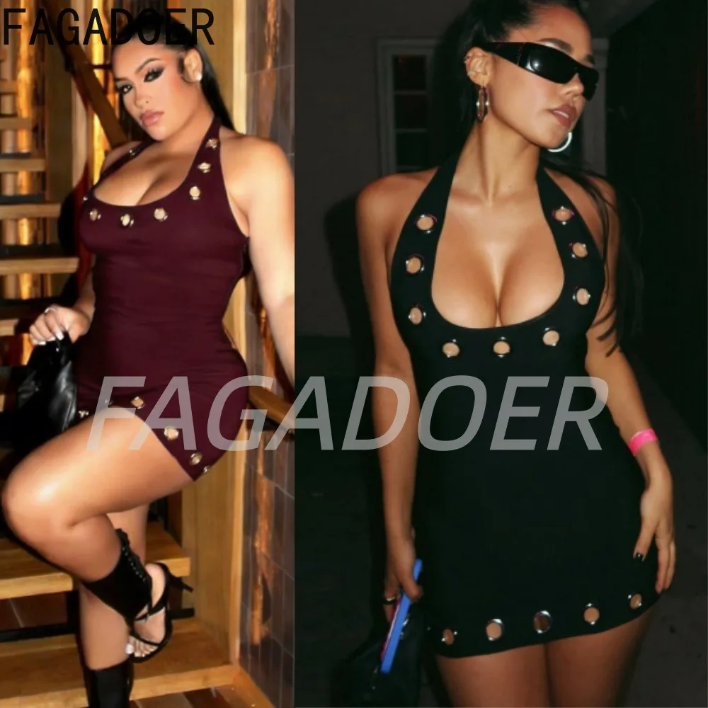 FAGADOER Sexy Black U Neck Halter Boycon Dress Women Holes Patchwork Backless Skinny Dress Streetwear Party Club Vestidos New
FAGADOER Sexy Black U Neck Halter Boycon Dress Women Holes Patchwork Backless Skinny Dress Streetwear Party Club Vestidos New