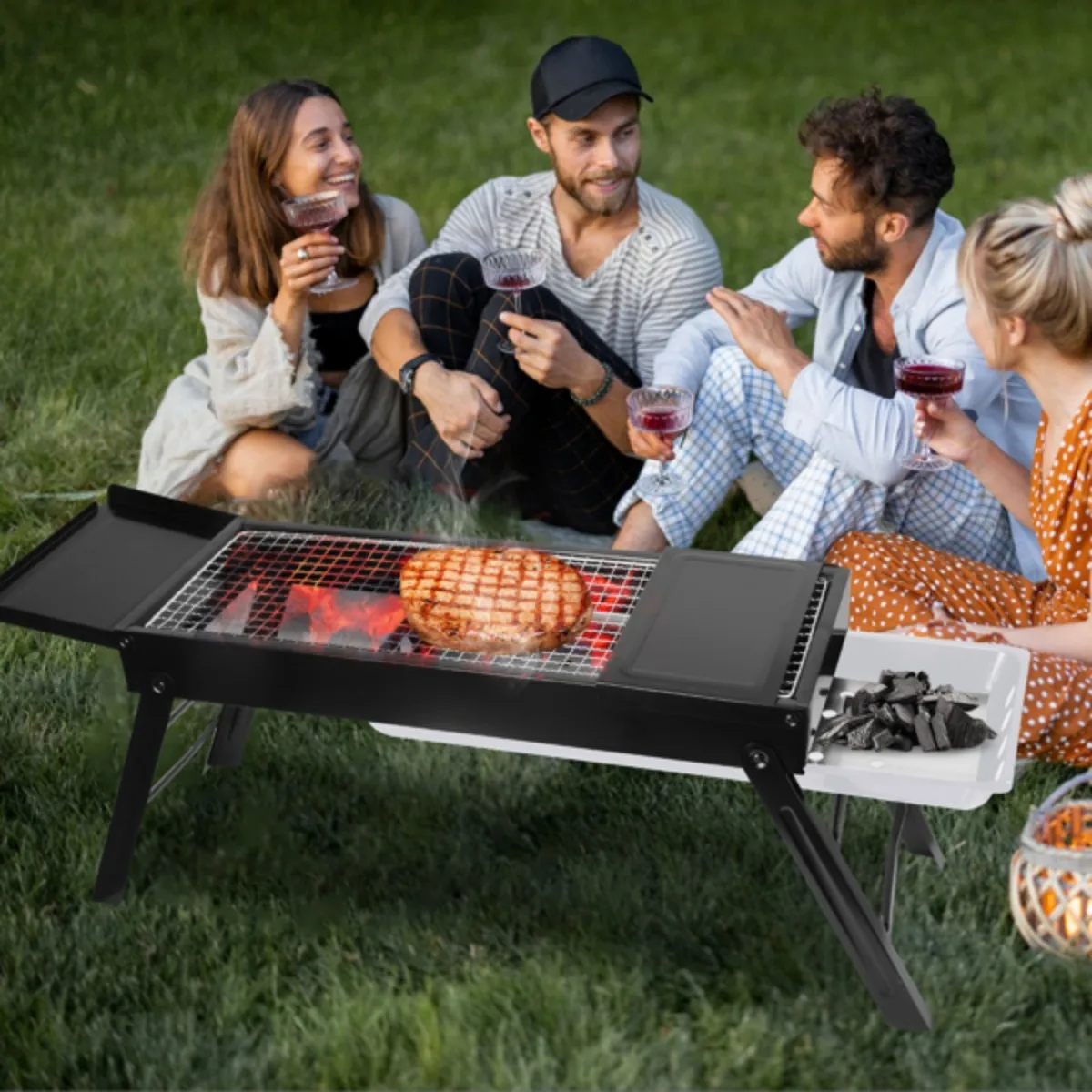 Portable BBQ Griddle Foldable Kabob Barbecue for Outdoor Hibachi BBQ Lamb Skewer Camping Barbecue Garden Backyard Party Picnic
Portable BBQ Griddle Foldable Kabob Barbecue for Outdoor Hibachi BBQ Lamb Skewer Camping Barbecue Garden Backyard Party Picnic