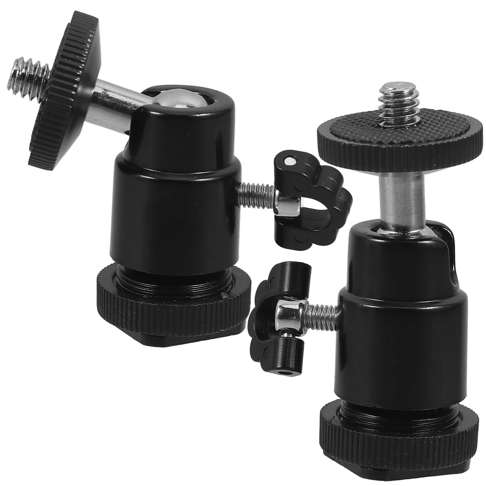 2pcs Black Aluminum Alloy Ball Head Tripod Adapter Mount for Camera Projector 360 Rotation Adjustable Lightweight Support Stand
2pcs Black Aluminum Alloy Ball Head Tripod Adapter Mount for Camera Projector 360 Rotation Adjustable Lightweight Support Stand