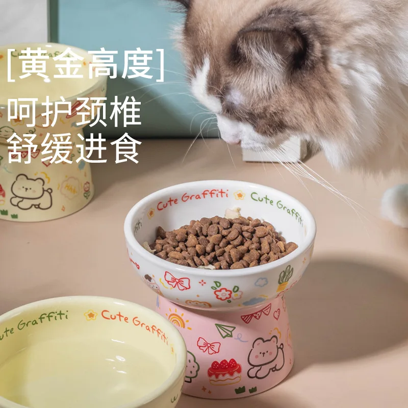 Graffiti Ceramic Pet Bowl Stylish Food Water Basin For Cats Dogs Home Daily Use
Graffiti Ceramic Pet Bowl Stylish Food Water Basin For Cats Dogs Home Daily Use