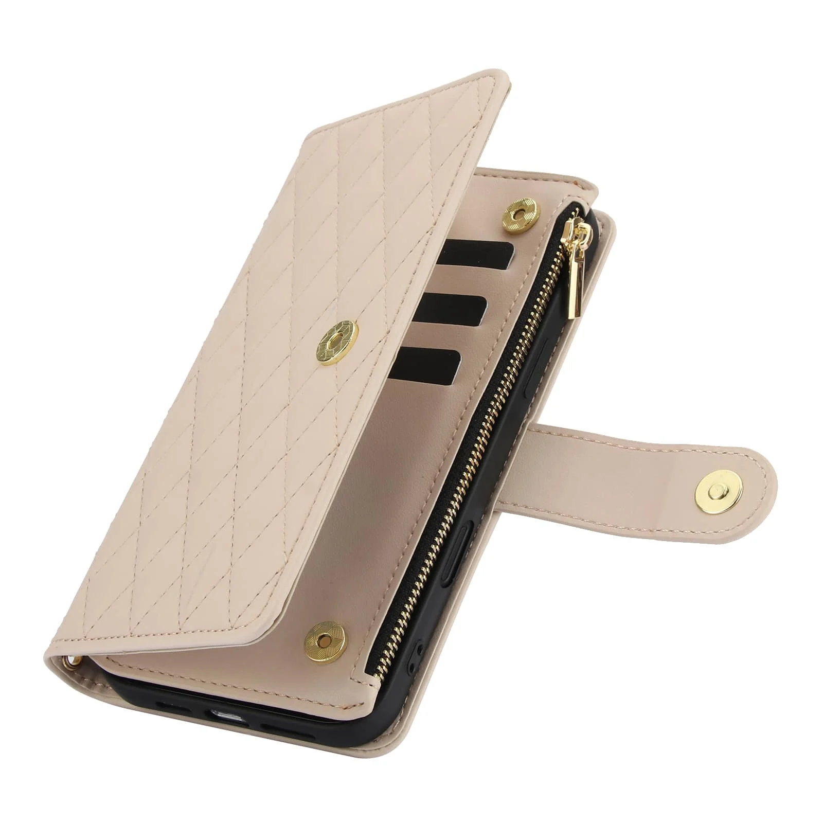 For iPhone 17 Pro Max/Air Wallet Case, Crossbody Zipper Purse with Card Holder, Flip Folio with Kickstand and Detachable Strap
For iPhone 17 Pro Max/Air Wallet Case, Crossbody Zipper Purse with Card Holder, Flip Folio with Kickstand and Detachable Strap