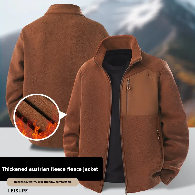 Unisex Stand Collar Polar Fleece Jacket Men Women Thick Warm Plush Coat Winter Thermal Casual Outwear Hiking Camping Sports Coat
Unisex Stand Collar Polar Fleece Jacket Men Women Thick Warm Plush Coat Winter Thermal Casual Outwear Hiking Camping Sports Coat