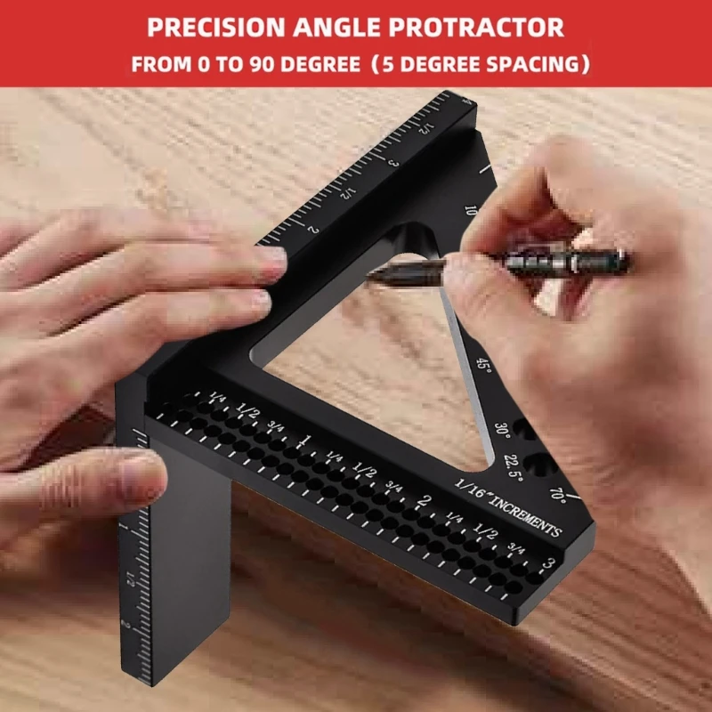 Essential Tool for Precise Cutting Small Framings Square Tool with Angles Position Pin Easy to Use Square for Carpentry Dropship
Essential Tool for Precise Cutting Small Framings Square Tool with Angles Position Pin Easy to Use Square for Carpentry Dropship