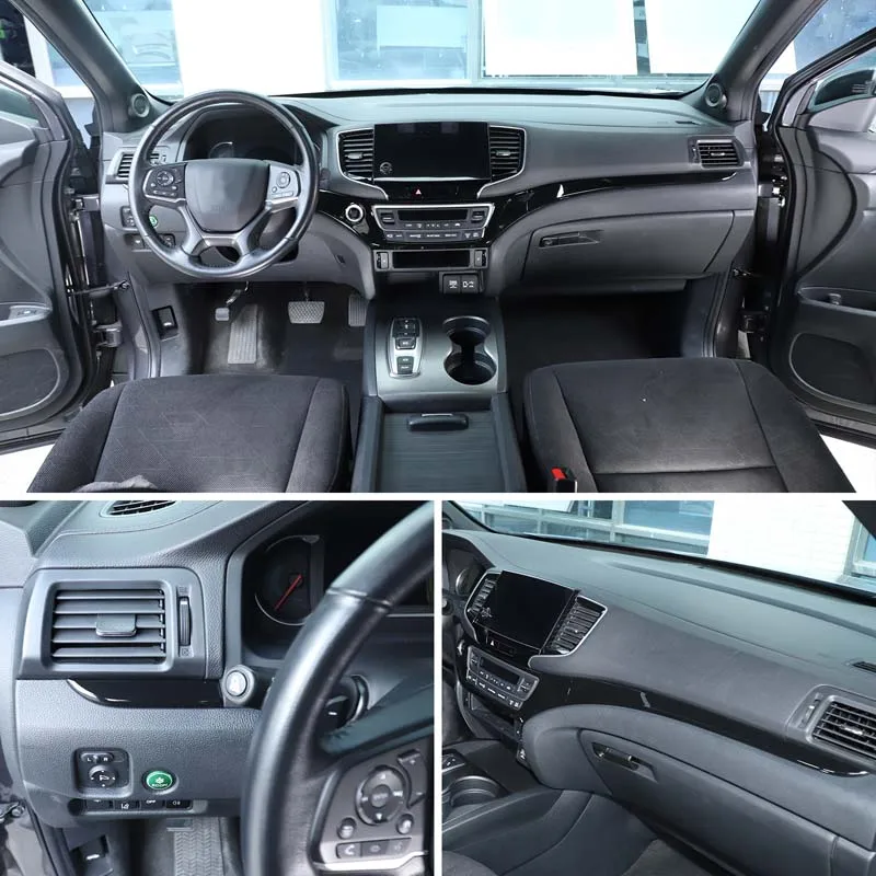ABS черный для Honda Pilot 2016-2022 автомобильный центральный контроль приборной панели декоративные наклейки аксессуары для защиты салона автомобиля 3 шт.
ABS черный для Honda Pilot 2016-2022 автомобильный центральный контроль приборной панели декоративные наклейки аксессуары для защиты салона автомобиля 3 шт.