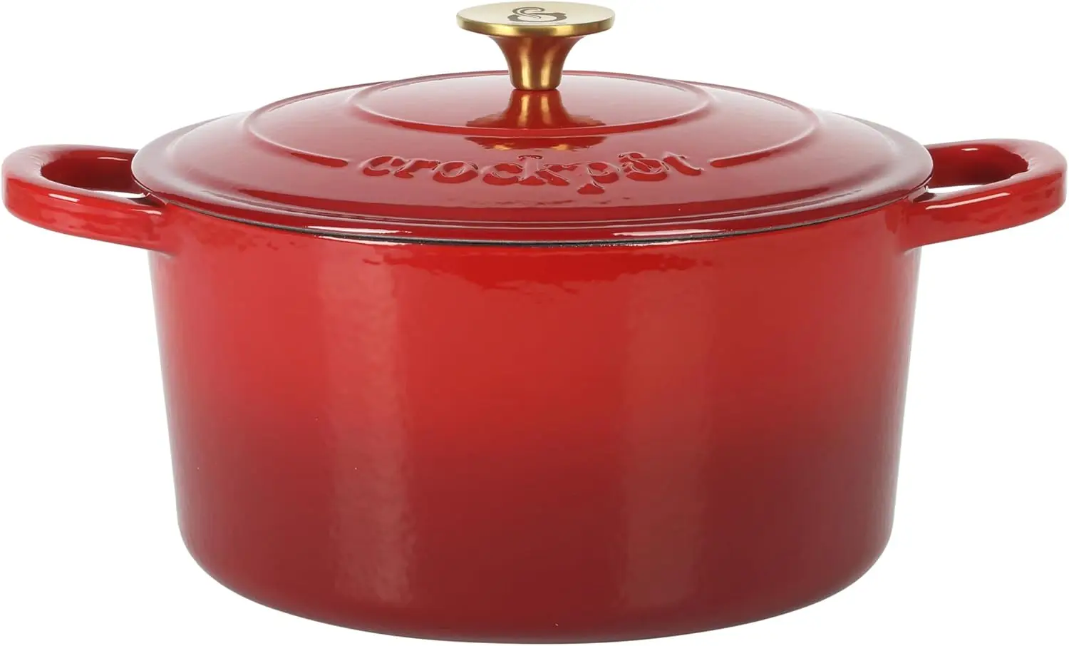 Crock Pot Artisan 6-Quart Round European Enameled Cast Iron Dutch Oven Pot With Lid -Gradient Red
Crock Pot Artisan 6-Quart Round European Enameled Cast Iron Dutch Oven Pot With Lid -Gradient Red