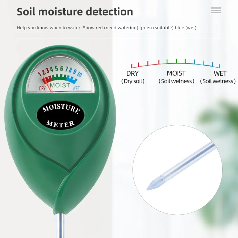 Soil Moisture Meter Plant Watering Test Soil Humidity Monitor Detector Hygrometer Flower Testing Home Gardening Measuring Tool
Soil Moisture Meter Plant Watering Test Soil Humidity Monitor Detector Hygrometer Flower Testing Home Gardening Measuring Tool