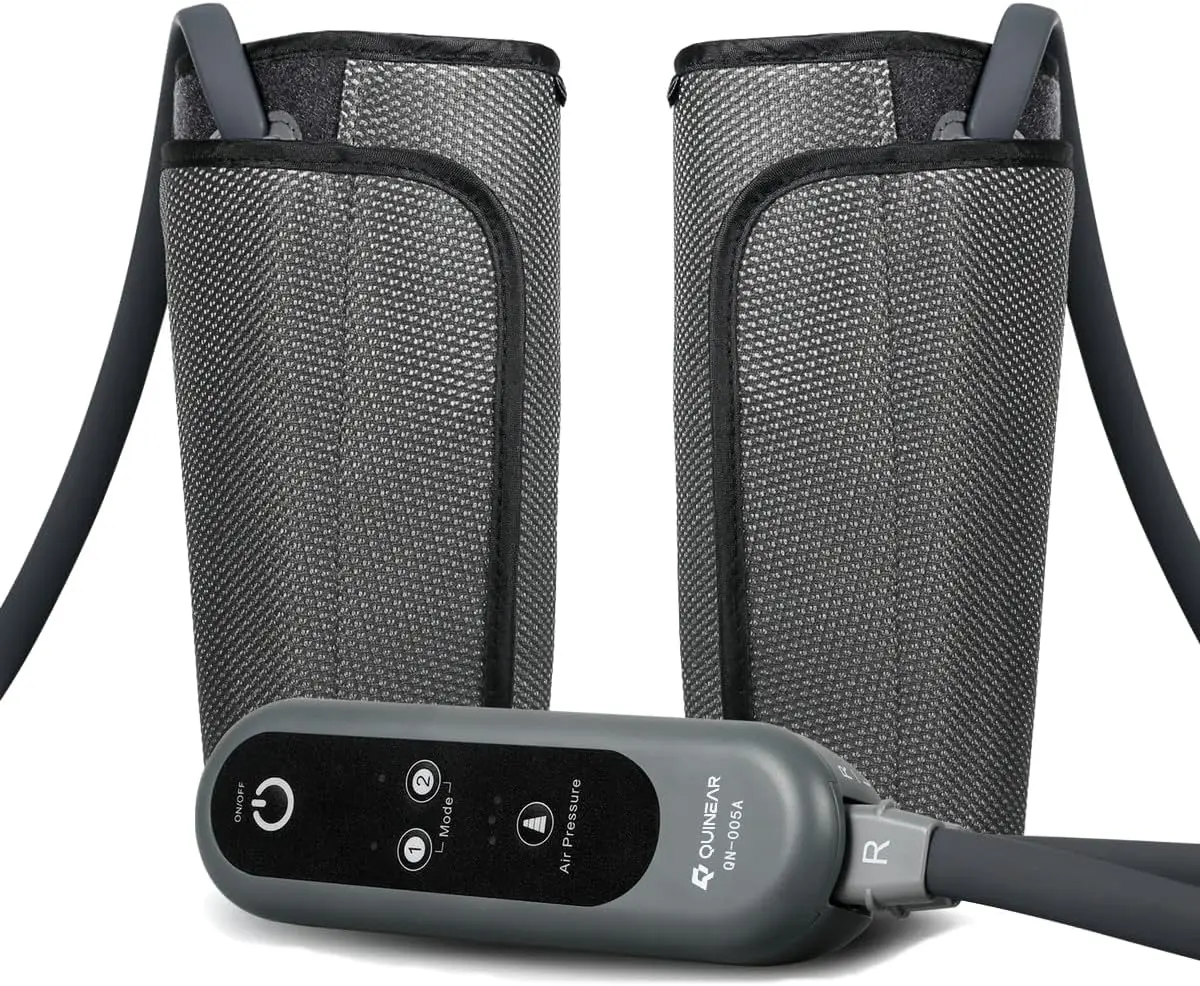 Air Compression Leg Massager for Circulation & Pain Relief, Calf Massager with 2 Modes & 3 Intensities, Sequential Compression Device for RLS, Edema, Swelling, Home Use
Air Compression Leg Massager for Circulation & Pain Relief, Calf Massager with 2 Modes & 3 Intensities, Sequential Compression Device for RLS, Edema, Swelling, Home Use