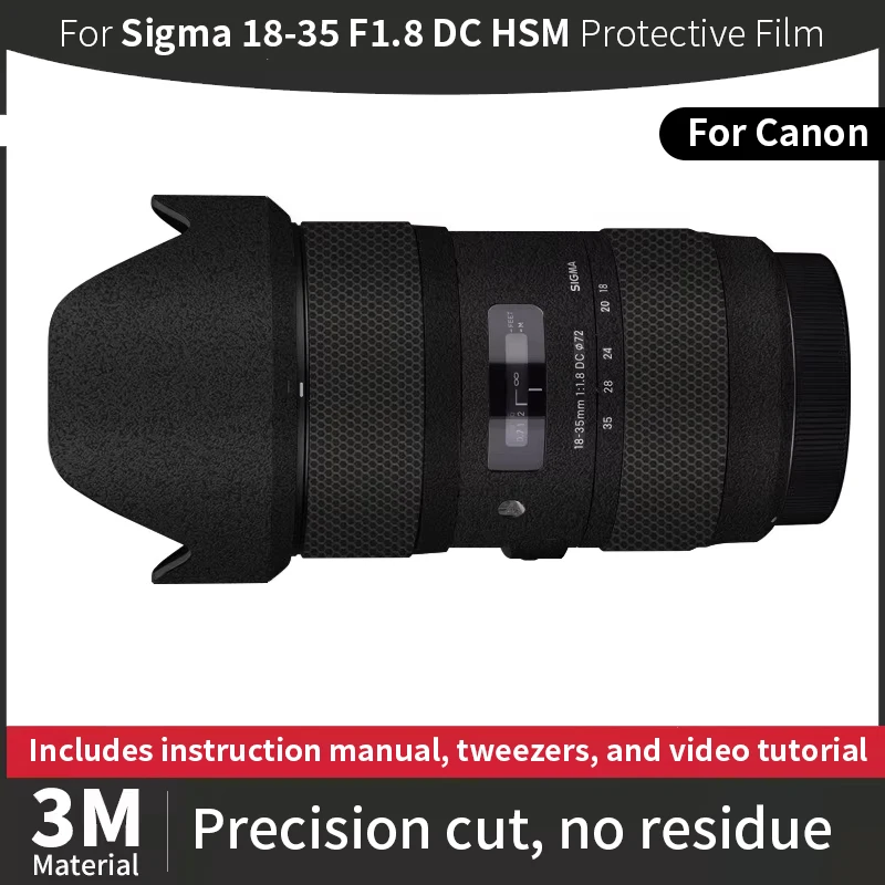 For Sigma 18 35mm Skin,Sigma 18-35mm F2.8 DC HSM Camera Sticker,Scratch-resistant protective film, full coverage protection
For Sigma 18 35mm Skin,Sigma 18-35mm F2.8 DC HSM Camera Sticker,Scratch-resistant protective film, full coverage protection