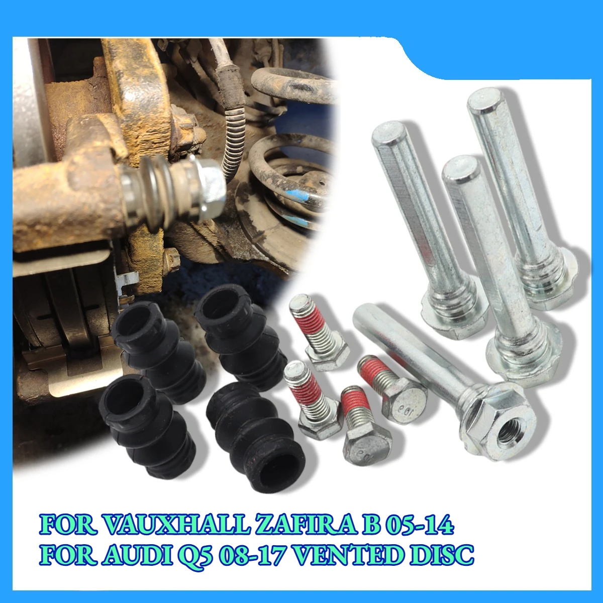 Left Lower Rear Right Upper Brake Caliper Cylinder Slider Guide Pin Housing Bushing Boot Seal Kit For VAUXHALL ZAFIRA B AUDI Q5
Left Lower Rear Right Upper Brake Caliper Cylinder Slider Guide Pin Housing Bushing Boot Seal Kit For VAUXHALL ZAFIRA B AUDI Q5