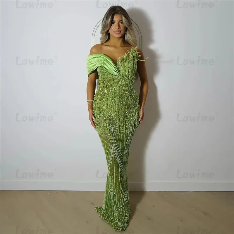 Elegant Pearls Sequined Green Party Dress Engagement Gowns For Wedding 2024 Arabic Evening Dresses Mermaid Long Prom Dress Robe
Elegant Pearls Sequined Green Party Dress Engagement Gowns For Wedding 2024 Arabic Evening Dresses Mermaid Long Prom Dress Robe