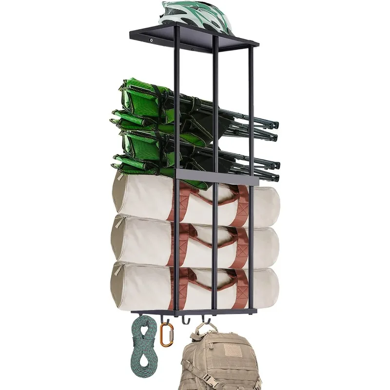 Camping Chair Rack for Garage Storage, Metal Camping Chair Storage Wall Mount Beach Chair Umbrella Storage Holder
Camping Chair Rack for Garage Storage, Metal Camping Chair Storage Wall Mount Beach Chair Umbrella Storage Holder