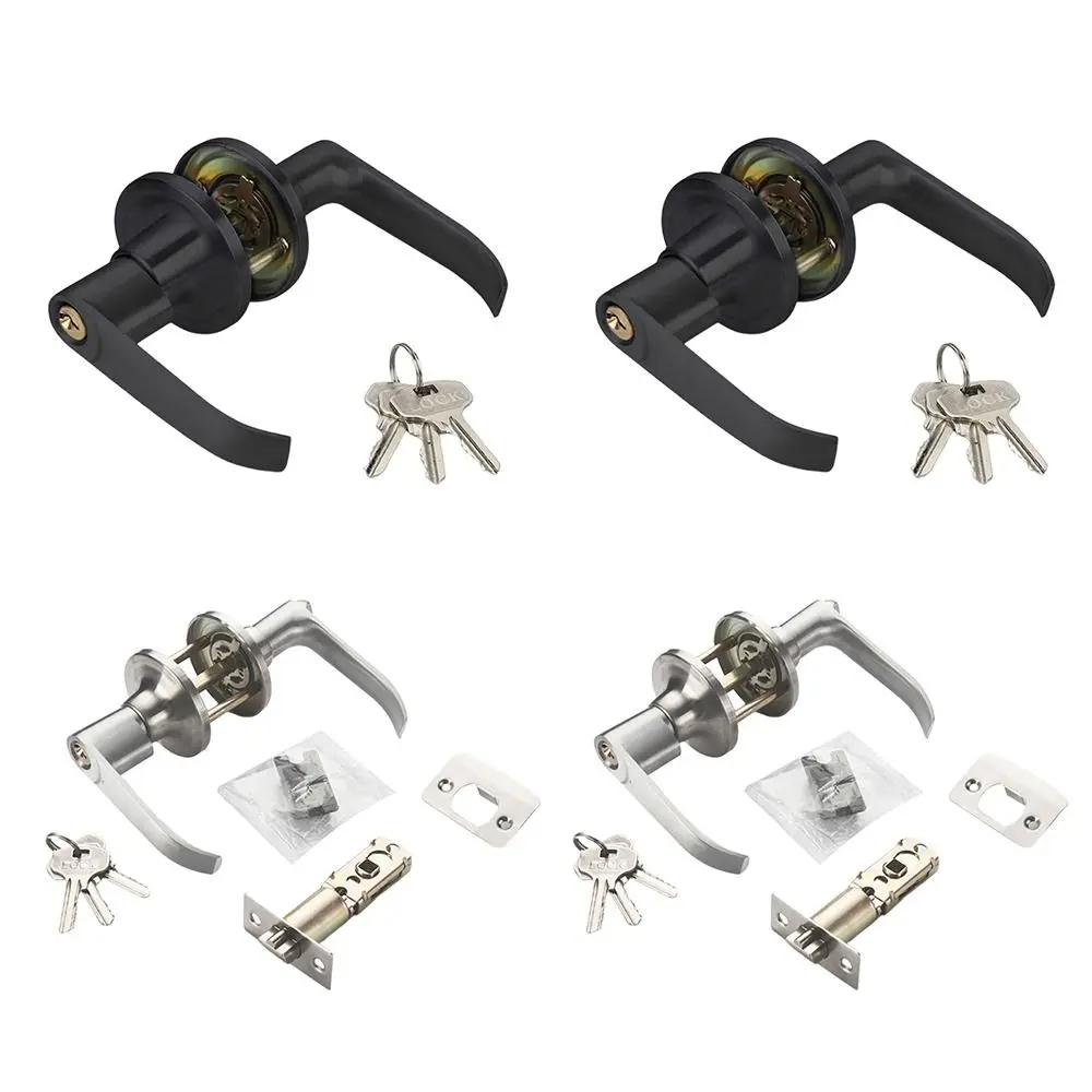 Zinc Alloy Lever Door Handle Lock L Handle with 3 Keys Doors Entrance Keyed Locks Triple Lever Room Lock Indoor Accessories
Zinc Alloy Lever Door Handle Lock L Handle with 3 Keys Doors Entrance Keyed Locks Triple Lever Room Lock Indoor Accessories