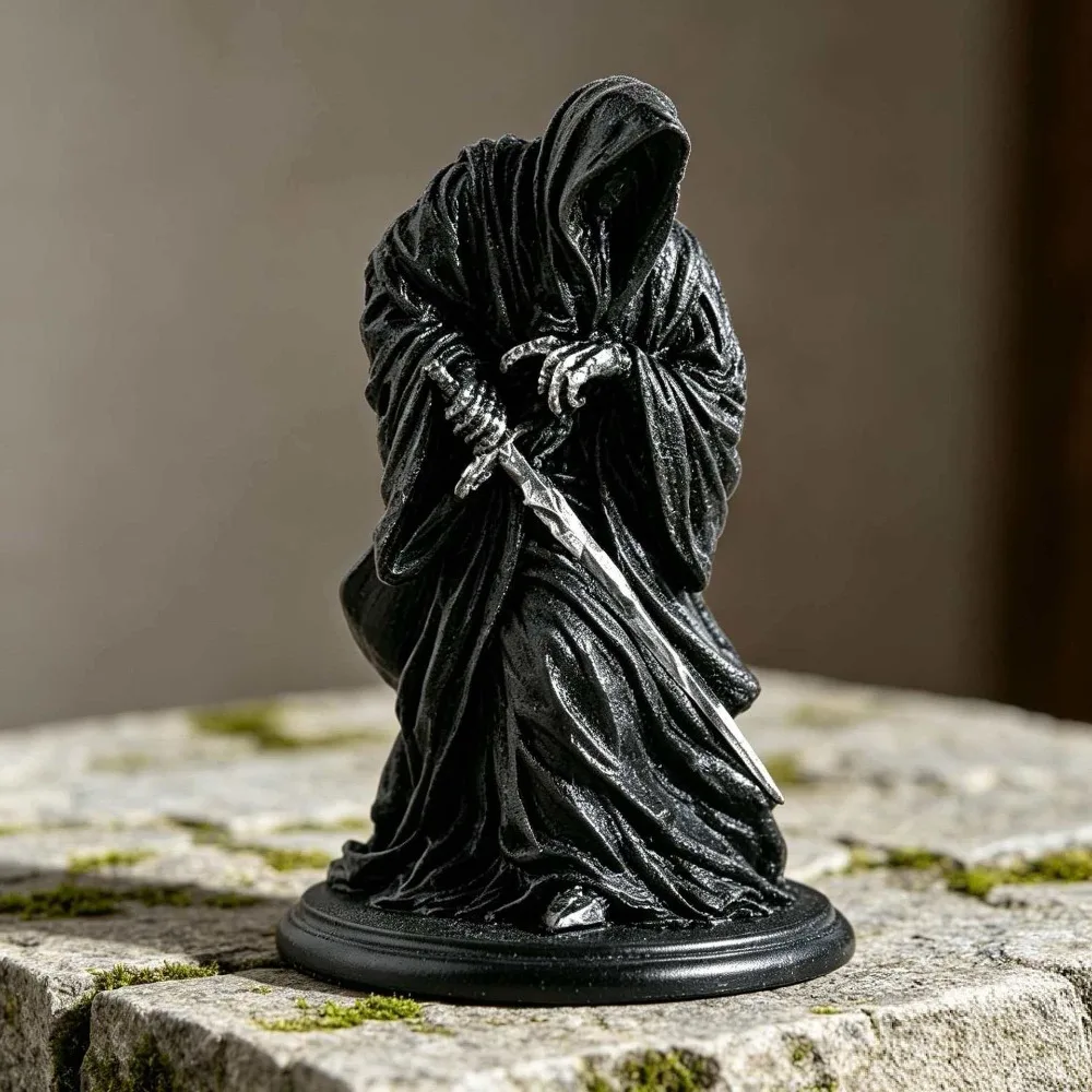 Black Cloak Death God Hold Sword Resin Statue Gothic Style Crafts Mystery Ornament Collection Home Decoration
Black Cloak Death God Hold Sword Resin Statue Gothic Style Crafts Mystery Ornament Collection Home Decoration