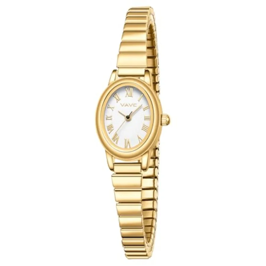 Small Watches for Women, Analog Womens Watch with Stainless Steel Expansion Band, Oval Case Roman Dial, Water Resistant
Small Watches for Women, Analog Womens Watch with Stainless Steel Expansion Band, Oval Case Roman Dial, Water Resistant