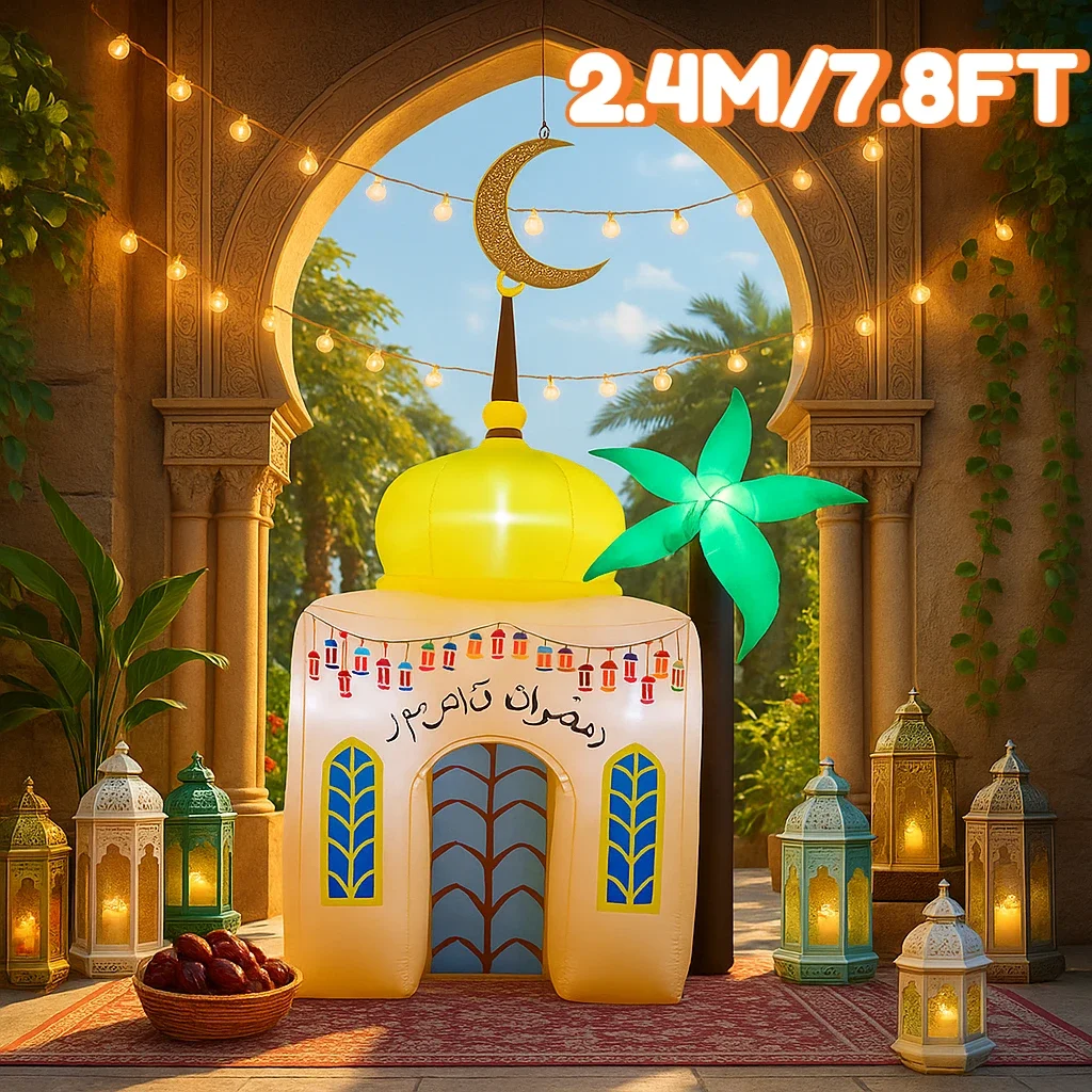 Надувные игрушки с LED-подсветкой для мусульманского Рамадана, украшение для улицы, двора, сада, празднования Ид Мубарака и поста, праздничный декор
Надувные игрушки с LED-подсветкой для мусульманского Рамадана, украшение для улицы, двора, сада, празднования Ид Мубарака и поста, праздничный декор