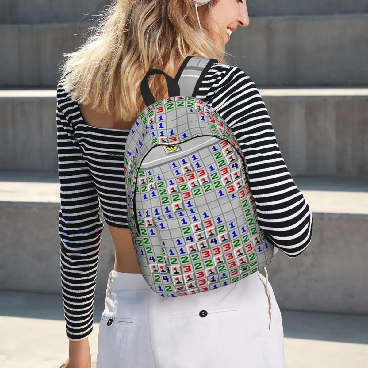 Minesweeper Fun Game Student Backpack School Bag Hiking Travel Daypack for Men Women Bookbag Shoulder Bags
Minesweeper Fun Game Student Backpack School Bag Hiking Travel Daypack for Men Women Bookbag Shoulder Bags