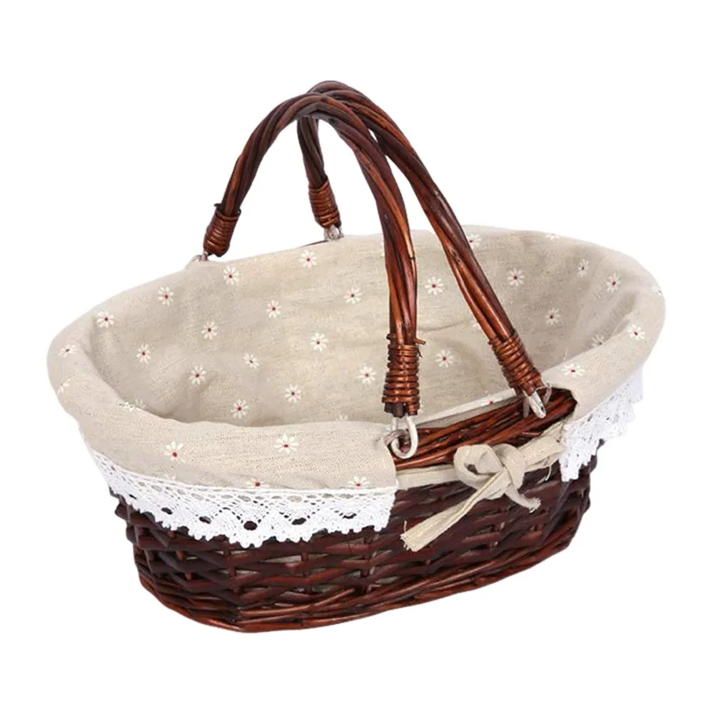 Multoclor Wicker Picnic Basket with Handle Large Capacity Wicker Woven Basket Weaving Design Handicraft Hand Basket
Multoclor Wicker Picnic Basket with Handle Large Capacity Wicker Woven Basket Weaving Design Handicraft Hand Basket