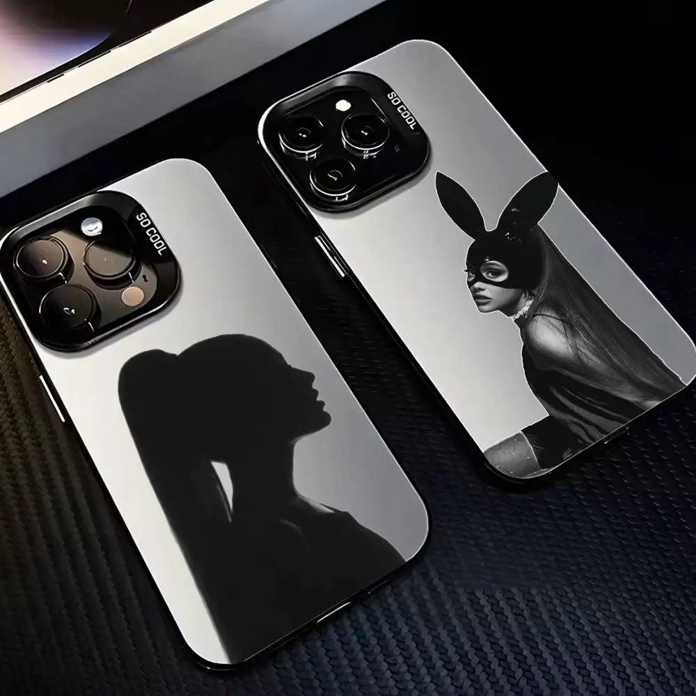 Ariana Grande Retro Phone Case For iPhone17,16,15,14,13,12,Pro Max Black Colored Silver Plated Inside Cover
Ariana Grande Retro Phone Case For iPhone17,16,15,14,13,12,Pro Max Black Colored Silver Plated Inside Cover