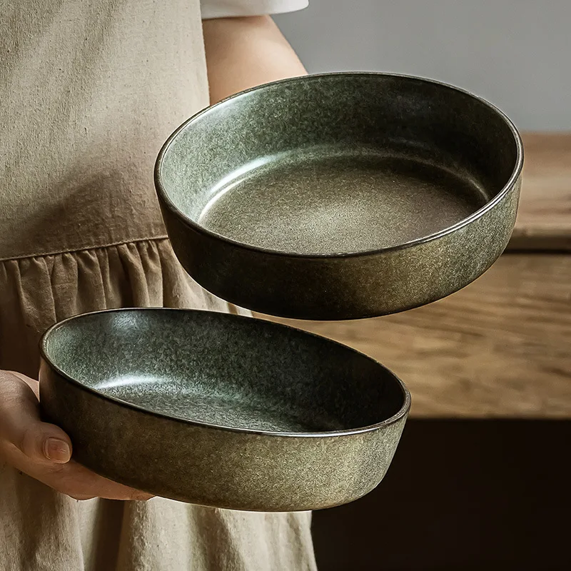 Vintage Ceramic Salad Plate Soup Dish High End Restaurant Tableware for Home Commercial Use
Vintage Ceramic Salad Plate Soup Dish High End Restaurant Tableware for Home Commercial Use