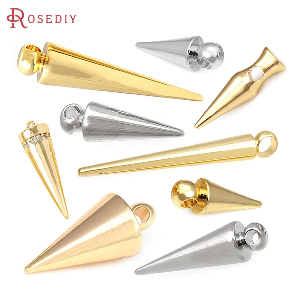 18K Gold Color Brass Cone Shape Charms Pendants High Quality Jewelry Making Supplies Necklace Earrings Diy Accessories
18K Gold Color Brass Cone Shape Charms Pendants High Quality Jewelry Making Supplies Necklace Earrings Diy Accessories