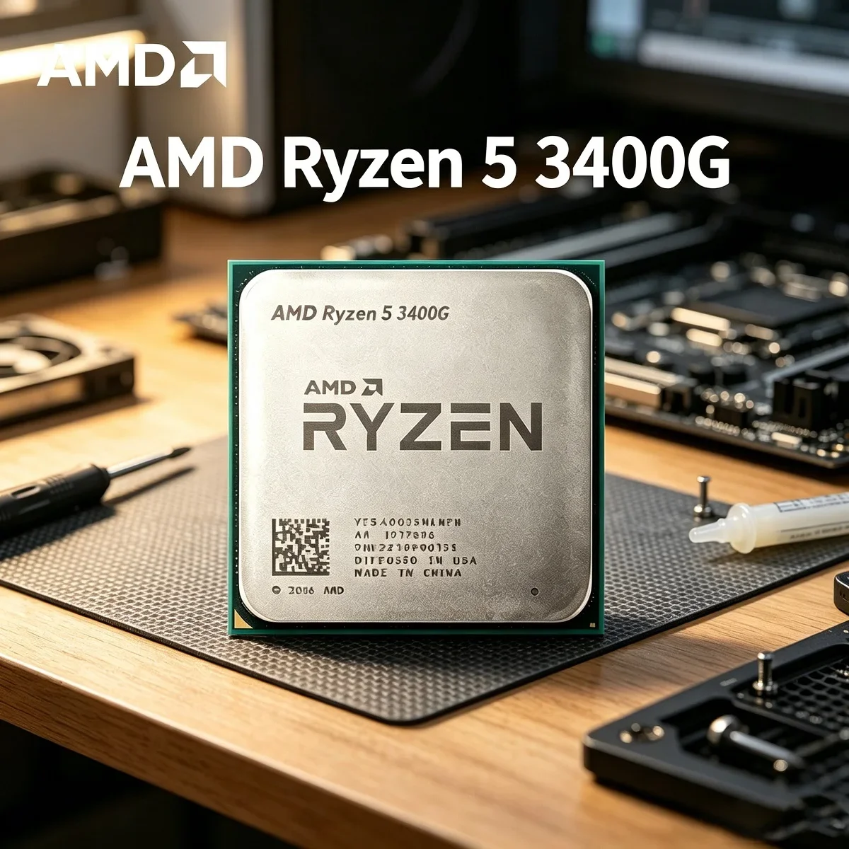 AMD Ryzen 5 3400G DDR4 Desktop Gaming CPU R5 3400G 4-Core 8-Thread PCIe 3.0 Socket AM4 New TDP 65W but without cooler
AMD Ryzen 5 3400G DDR4 Desktop Gaming CPU R5 3400G 4-Core 8-Thread PCIe 3.0 Socket AM4 New TDP 65W but without cooler
