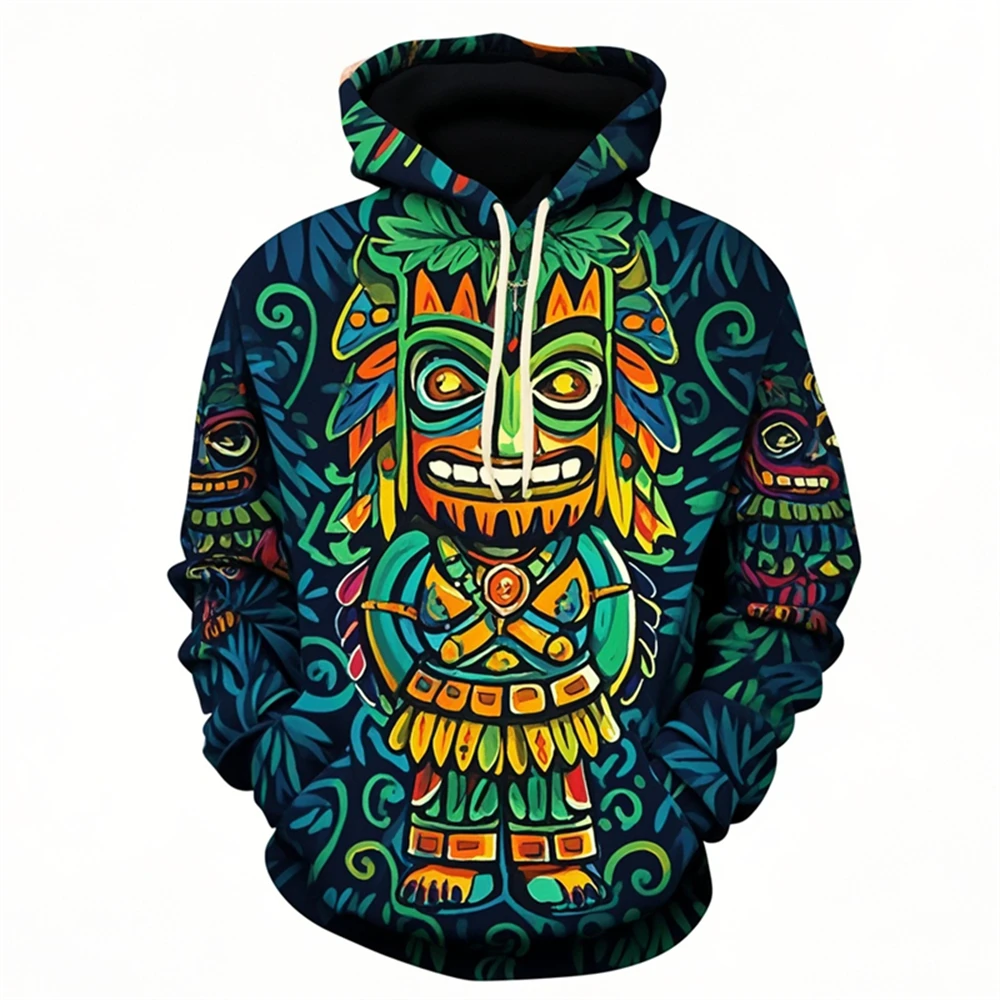 Fashion Tiki Mask Pattern Hoodies Men Casual Trend Long Sleeve Hawaiian 3D Printed Pullover Party Oversized Harajuku Sweatshirt
Fashion Tiki Mask Pattern Hoodies Men Casual Trend Long Sleeve Hawaiian 3D Printed Pullover Party Oversized Harajuku Sweatshirt