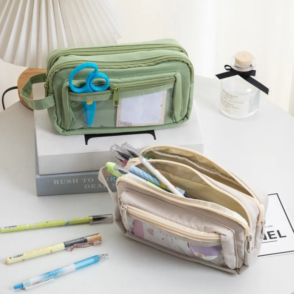 Aesthetic Large Capacity Pencil Case Pen Holder School Case Stationary Pen Storage Bag Cosmetic Bag Simple Style
Aesthetic Large Capacity Pencil Case Pen Holder School Case Stationary Pen Storage Bag Cosmetic Bag Simple Style