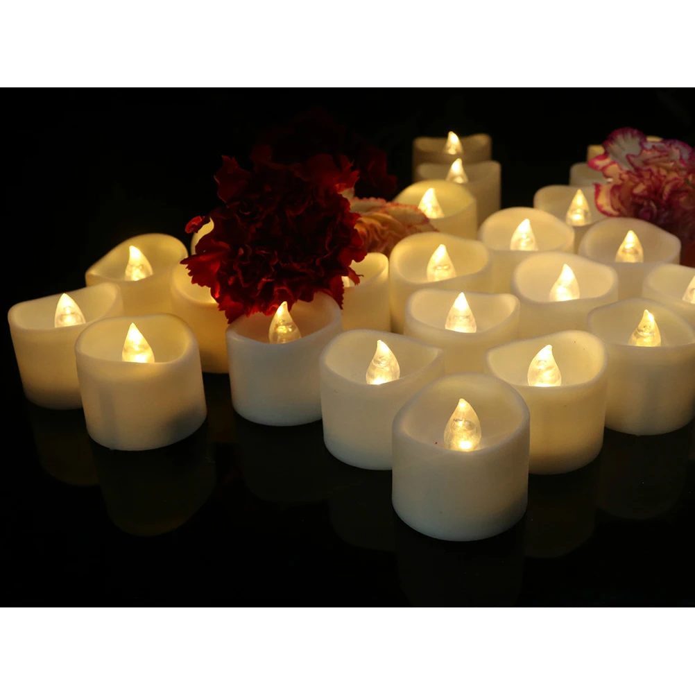 12pcs LED Tea Lights Flickering Flame Operated Wax Candles Birthday Wedding Table Decor LED Lighting Electronic
12pcs LED Tea Lights Flickering Flame Operated Wax Candles Birthday Wedding Table Decor LED Lighting Electronic