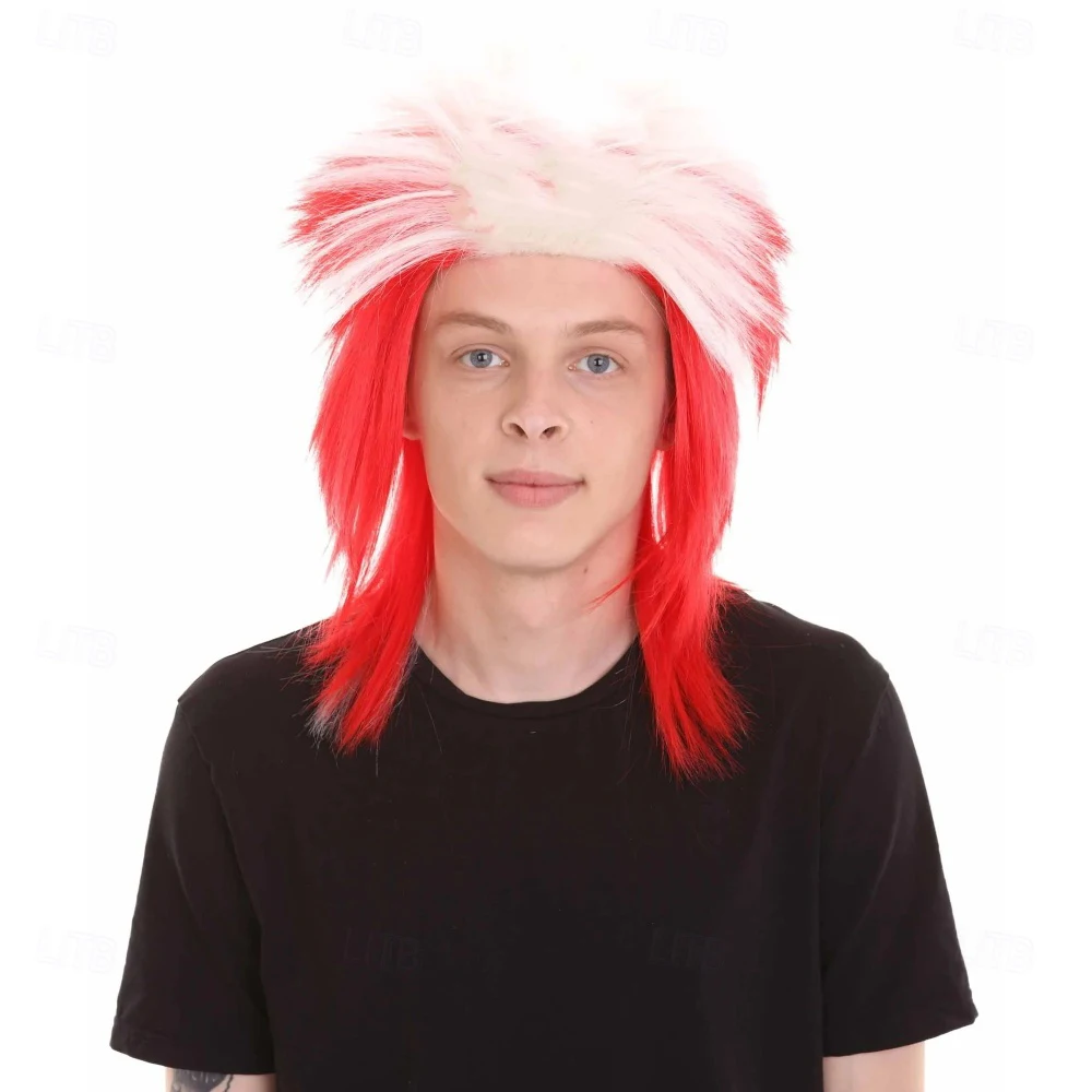HAIRJOY Synthetic Hair Wig Peru National Team Fan Wig Red & White Football Supporter Costume Soccer Party Wig
HAIRJOY Synthetic Hair Wig Peru National Team Fan Wig Red & White Football Supporter Costume Soccer Party Wig