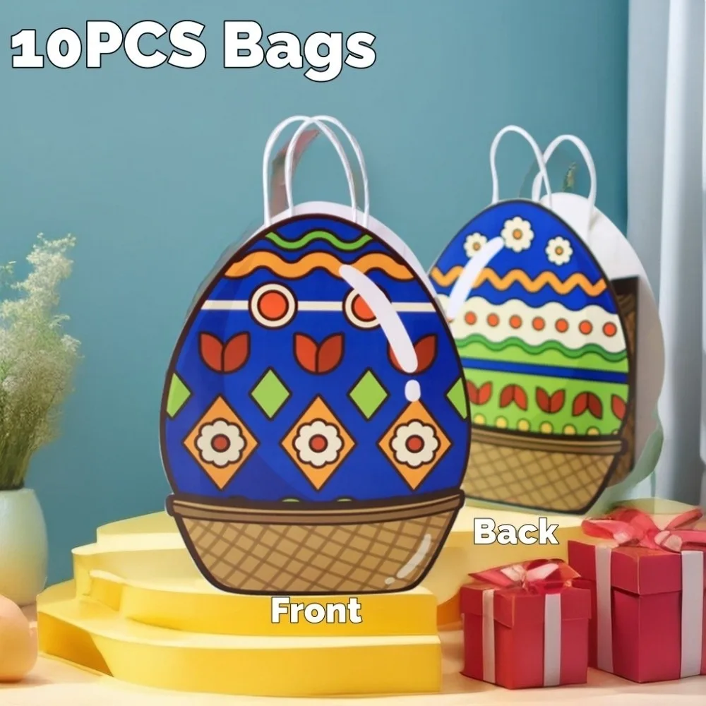 10pcs Colorful Easter Egg Bags Flower Heart Gift Packaging Box Cute with Handles Candy Snacks Present Bags Party Favors
10pcs Colorful Easter Egg Bags Flower Heart Gift Packaging Box Cute with Handles Candy Snacks Present Bags Party Favors