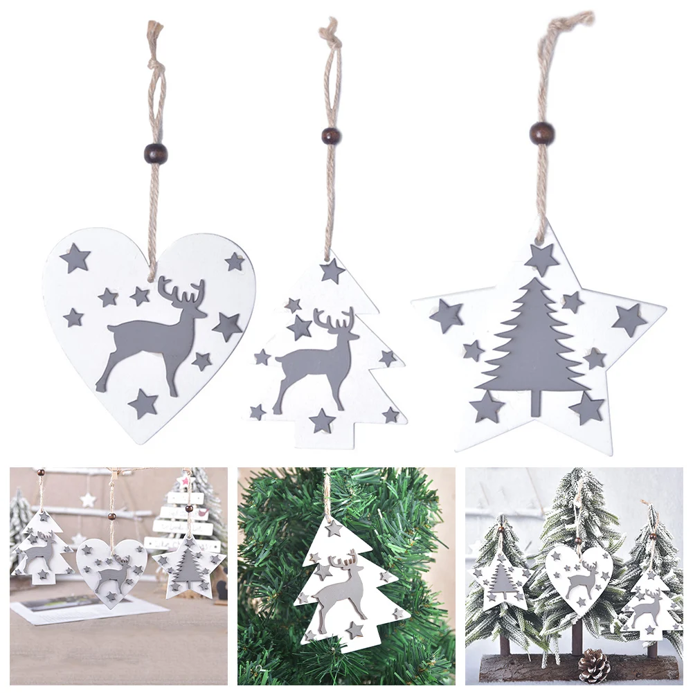 3pcs Christmas Tree Ornaments Wooden Xmas Tree Hanging Pendants Home Decoration For Navidad New Year 2025
3pcs Christmas Tree Ornaments Wooden Xmas Tree Hanging Pendants Home Decoration For Navidad New Year 2025
