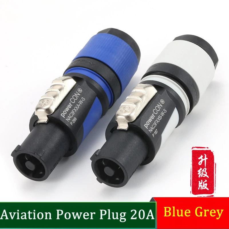 Industrial 3-Pin PowerLock Connector NAC3FCA NAC3MPA-1 NAC3FCB NAC3MPB-1 for Audio LED Screen Lighting Control (Blue/Gray)
Industrial 3-Pin PowerLock Connector NAC3FCA NAC3MPA-1 NAC3FCB NAC3MPB-1 for Audio LED Screen Lighting Control (Blue/Gray)