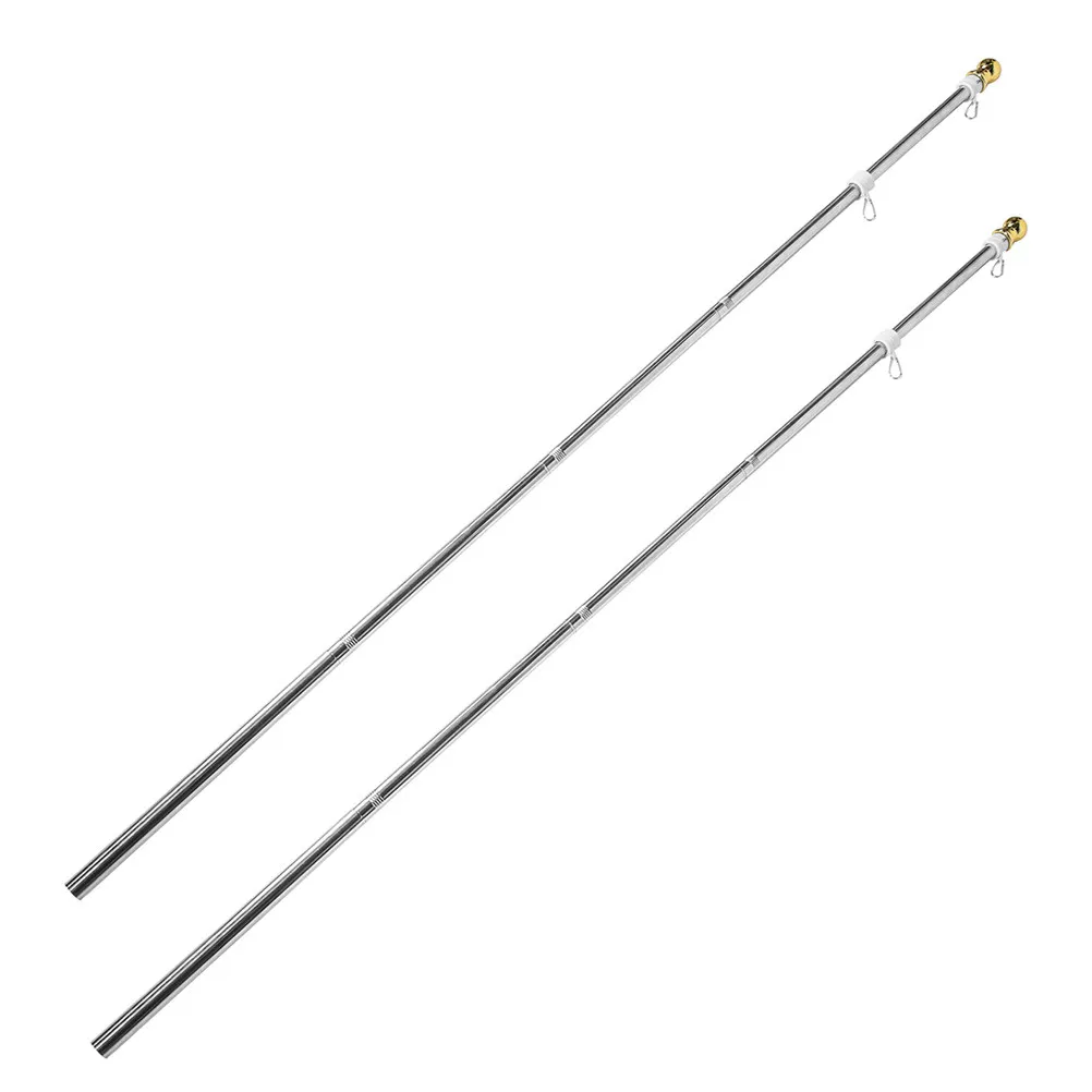 2Pcs Stainless Steel Flag Pole Professional Heavy Duty Outdoor Flagpole Rustproof Detachable Design for Home Garden
2Pcs Stainless Steel Flag Pole Professional Heavy Duty Outdoor Flagpole Rustproof Detachable Design for Home Garden