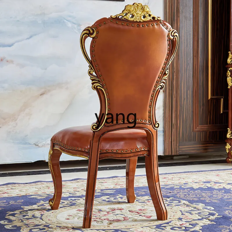 LH leather first layer cowhide solid wood chair oak carved home leisure chair
LH leather first layer cowhide solid wood chair oak carved home leisure chair