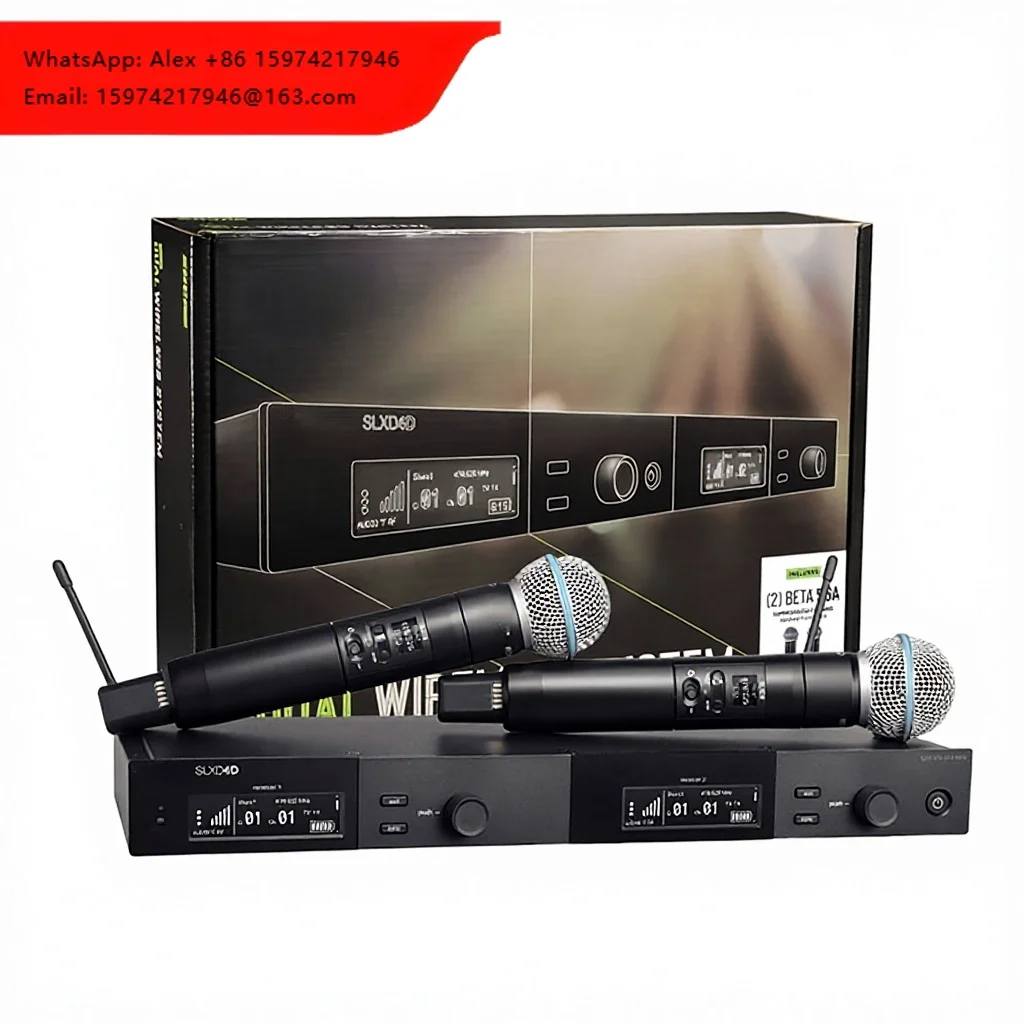 SLXD4D Dual Channel BETA58 Ksm8/9 Handheld Lavalier Mic Professional UHF Wireless Microphone SLXD For Church
SLXD4D Dual Channel BETA58 Ksm8/9 Handheld Lavalier Mic Professional UHF Wireless Microphone SLXD For Church