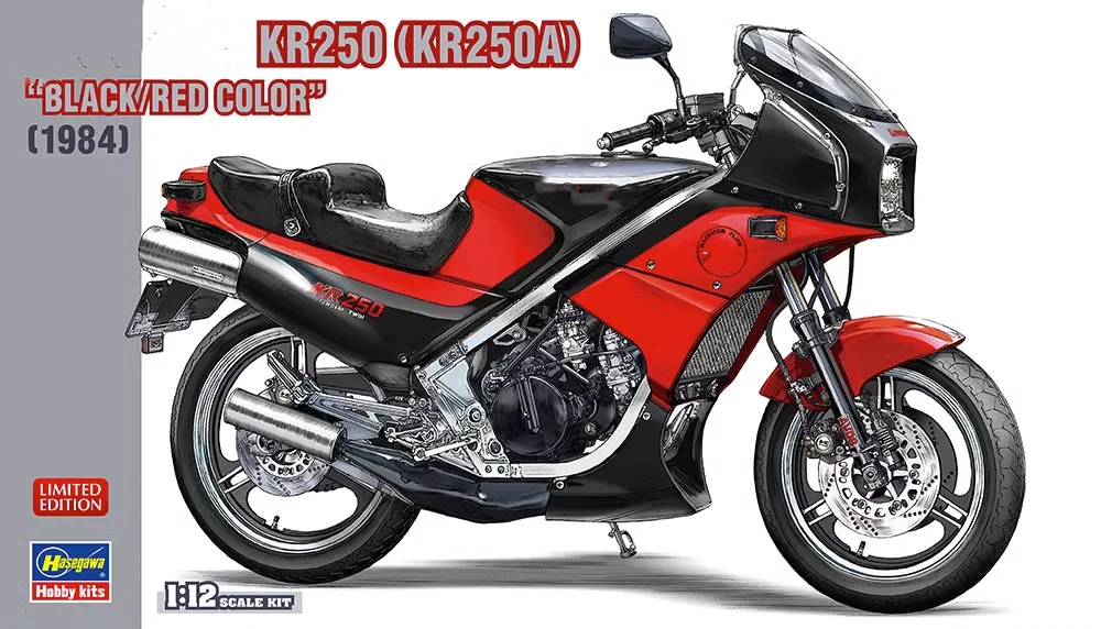 HASEGAWA 1:12 KR250 (KR250A) Red Black 21740 Limited Edition Static Assembly Model Kit Toys Gift
HASEGAWA 1:12 KR250 (KR250A) Red Black 21740 Limited Edition Static Assembly Model Kit Toys Gift