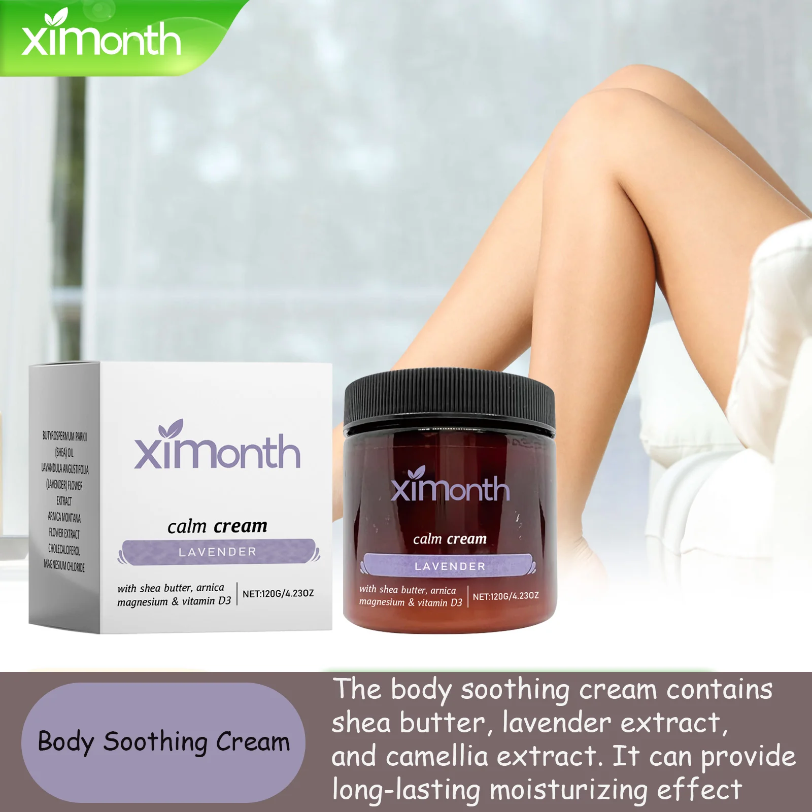 Ximonth 120g Body Soothing Cream Moisturizing Massage Nourishing Relieves Discomfort Body Care Soothing Cream
Ximonth 120g Body Soothing Cream Moisturizing Massage Nourishing Relieves Discomfort Body Care Soothing Cream