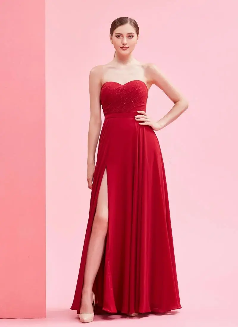 Elegant Women Evening Dresses Vintage Sleeveless A Line Chiffon Prom Gowns Side Split Sweep Train Customized Wedding Guest Gowns
Elegant Women Evening Dresses Vintage Sleeveless A Line Chiffon Prom Gowns Side Split Sweep Train Customized Wedding Guest Gowns