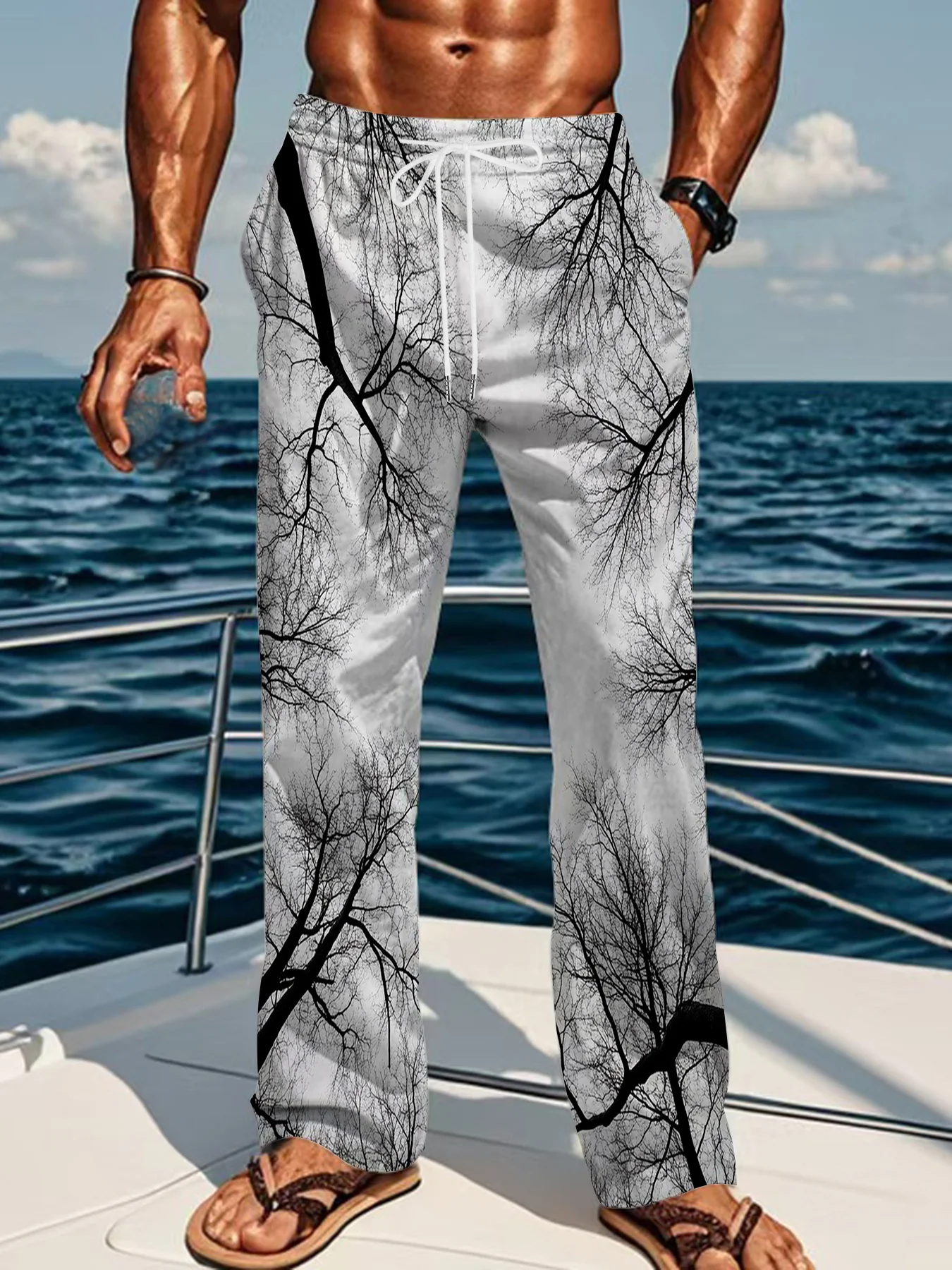 Interesting Tree Branch Silhouette Print Men's and Women's Casual Pants Versatile 3D Bold Color Blocked Pants Street Wear
Interesting Tree Branch Silhouette Print Men's and Women's Casual Pants Versatile 3D Bold Color Blocked Pants Street Wear