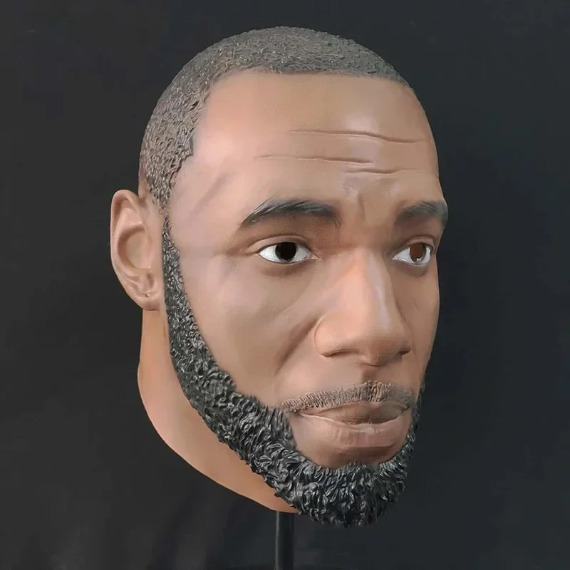 James Realistic Basketball Star Headgear Adult Halloween Mask Latex Full Head Costume Prop for Cosplay ob;8
James Realistic Basketball Star Headgear Adult Halloween Mask Latex Full Head Costume Prop for Cosplay ob;8