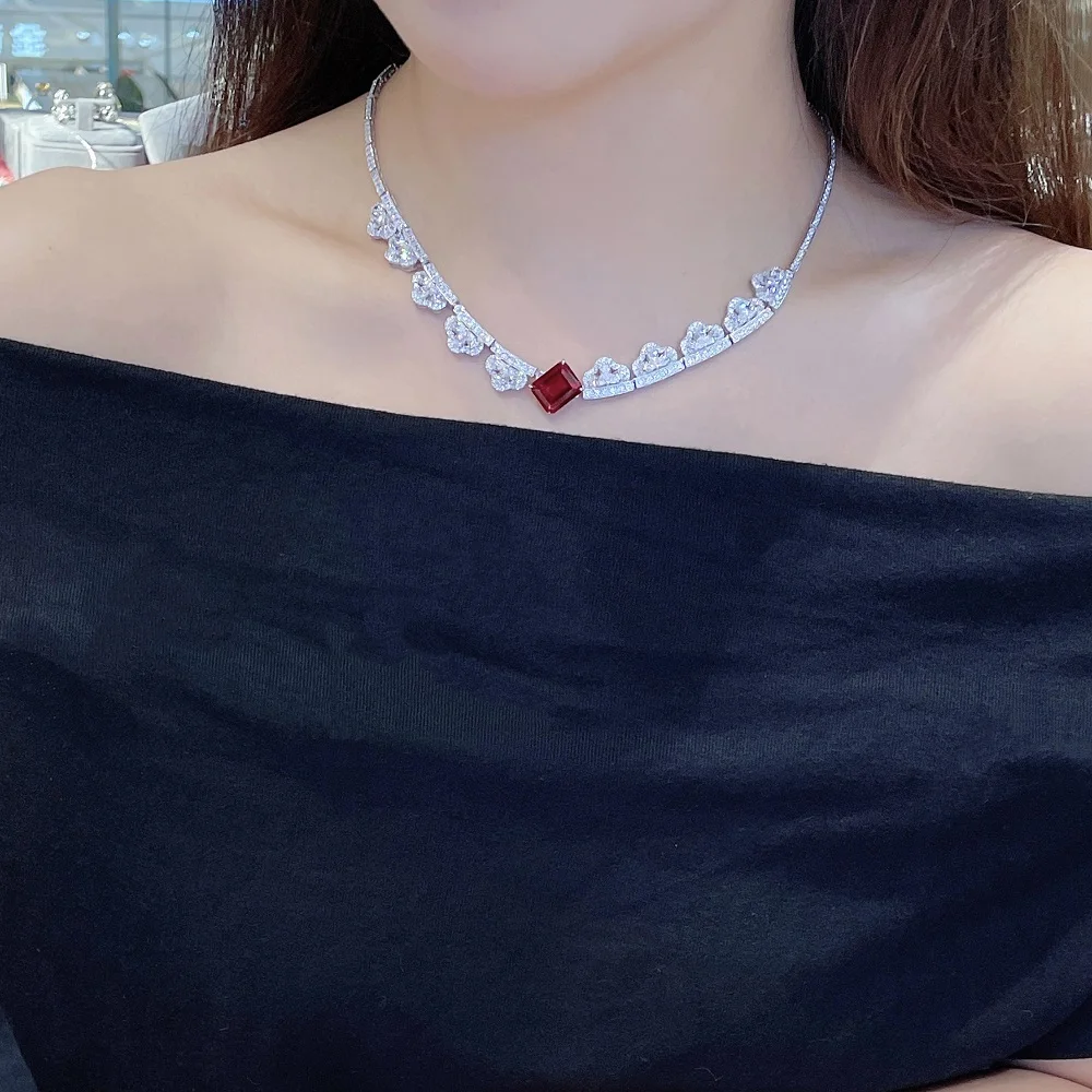 CUMEE Cute Personalized Clound Chain Fashion T-Class Cultivated Synthetic Ruby Necklace. Silver-plated Gold
CUMEE Cute Personalized Clound Chain Fashion T-Class Cultivated Synthetic Ruby Necklace. Silver-plated Gold